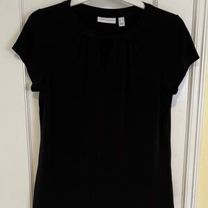 Susan Graver Black Short Sleeve Top